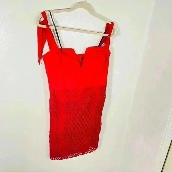 NWT Stylestalker Jackson Mini Dress Fire Red - Picture 10 of 10